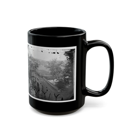 Antietam, Maryland. Burnside Bridge. Photographed From A Tree (U.S. Civil War) Black Coffee Mug