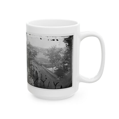 Antietam, Maryland. Burnside Bridge. Photographed From A Tree (U.S. Civil War) White Coffee Mug