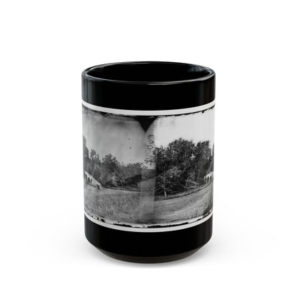 Antietam, Maryland. Burnside Bridge. Southeastern View (U.S. Civil War) Black Coffee Mug-15oz-The Sticker Space