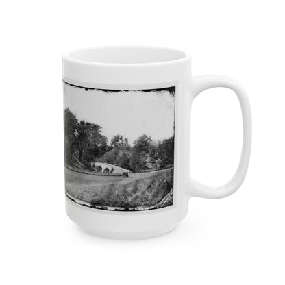 Antietam, Maryland. Burnside Bridge. Southeastern View (U.S. Civil War) White Coffee Mug