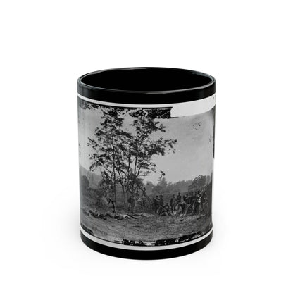 Antietam, Maryland. Burying The Dead Confederate Soldiers (U.S. Civil War) Black Coffee Mug