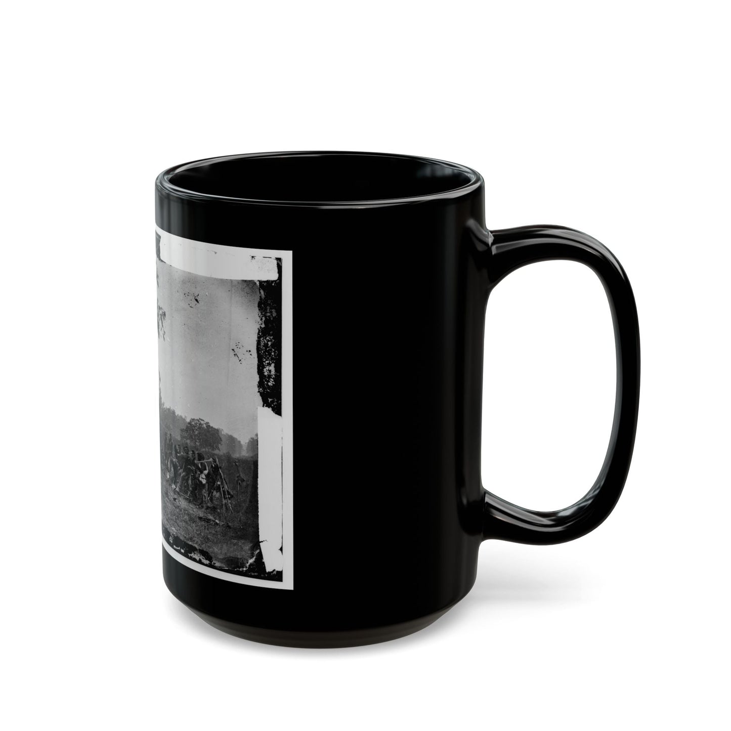 Antietam, Maryland. Burying The Dead Confederate Soldiers (U.S. Civil War) Black Coffee Mug