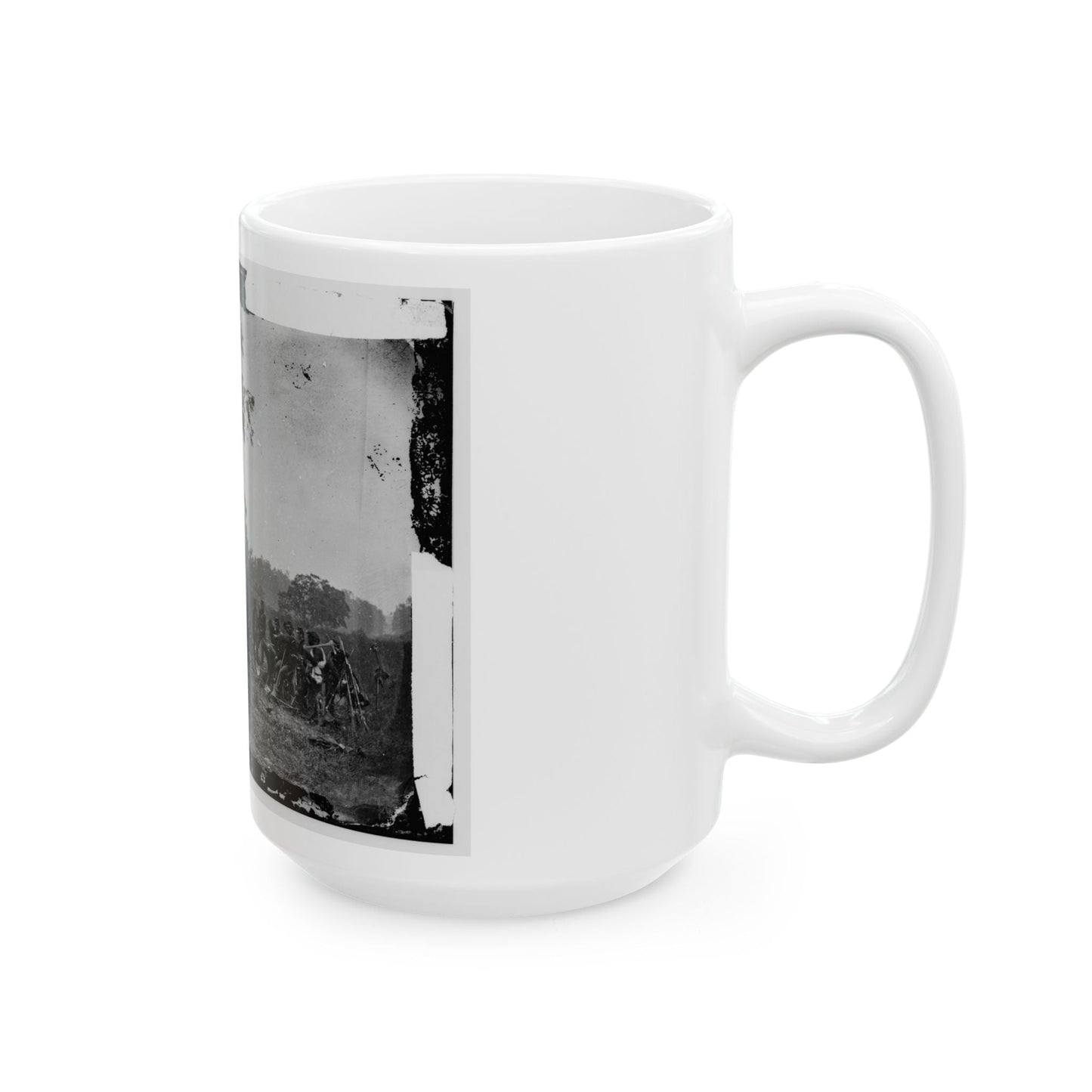 Antietam, Maryland. Burying The Dead Confederate Soldiers (U.S. Civil War) White Coffee Mug