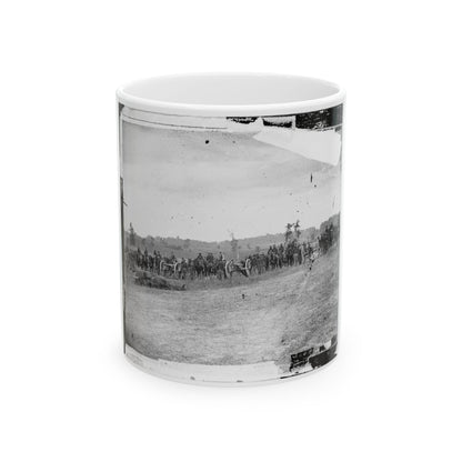 Antietam, Maryland. Captain J.M. Knap's Penn. Independent Battery  E  Light Artillery (U.S. Civil War) White Coffee Mug