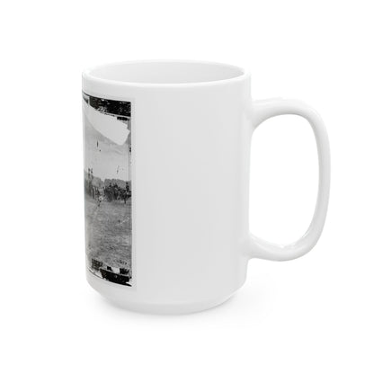 Antietam, Maryland. Captain J.M. Knap's Penn. Independent Battery  E  Light Artillery (U.S. Civil War) White Coffee Mug