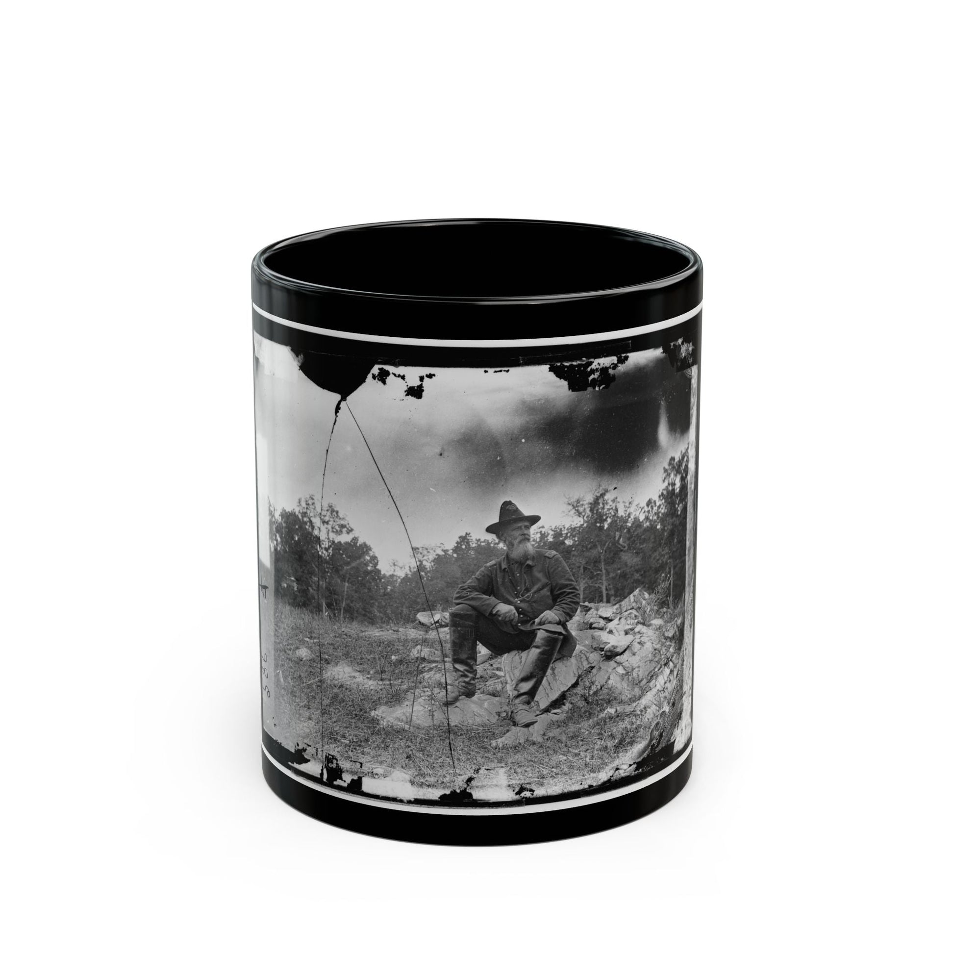 Antietam, Maryland. Col. Turner G. Morehead, 106th Pennsylvania Volunteers (U.S. Civil War) Black Coffee Mug-11oz-The Sticker Space