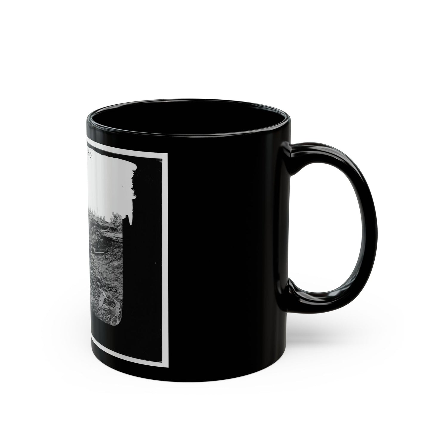 Antietam, Maryland. Confederate Dead In A Ditch On The Right Wing (U.S. Civil War) Black Coffee Mug