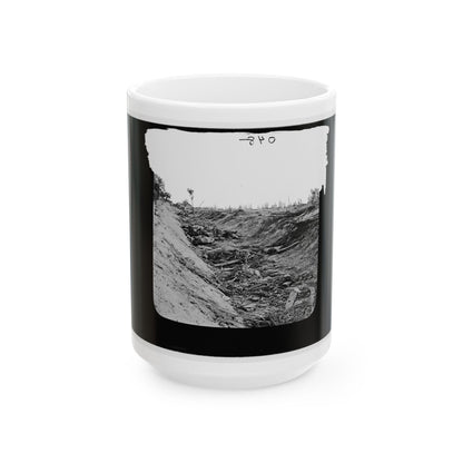 Antietam, Maryland. Confederate Dead In A Ditch On The Right Wing (U.S. Civil War) White Coffee Mug