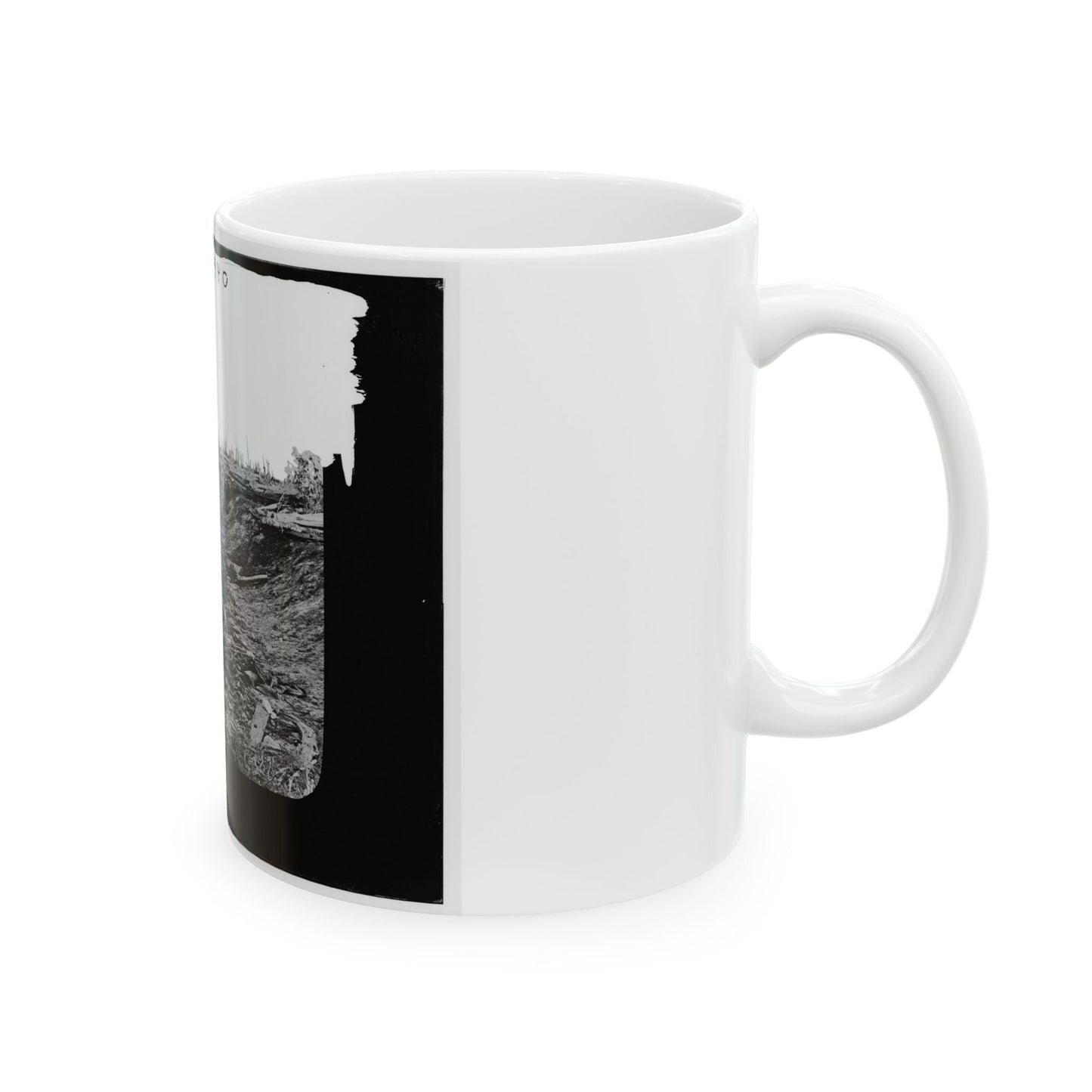 Antietam, Maryland. Confederate Dead In A Ditch On The Right Wing (U.S. Civil War) White Coffee Mug