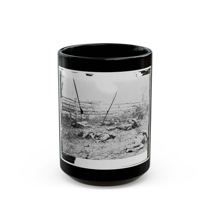 Antietam, Maryland. Confederate Soldiers As They Fell Inside The Fence On The Hagerstown Road (U.S. Civil War) Black Coffee Mug