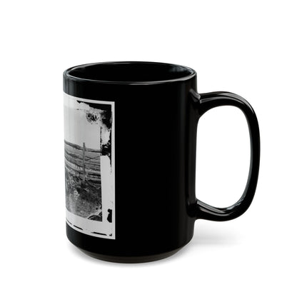 Antietam, Maryland. Dead Of Stonewall Jackson's Brigade By Rail Fence On The Hagerstown Pike (U.S. Civil War) Black Coffee Mug