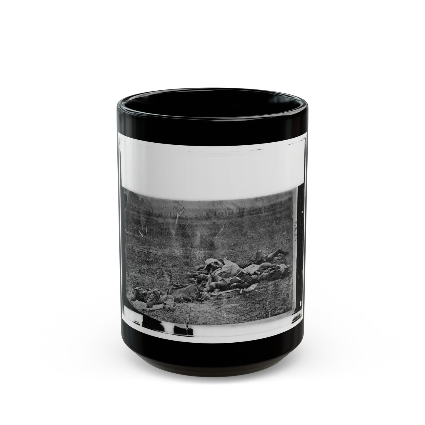 Antietam, Maryland. Dead On Battlefield (U.S. Civil War) Black Coffee Mug-15oz-The Sticker Space