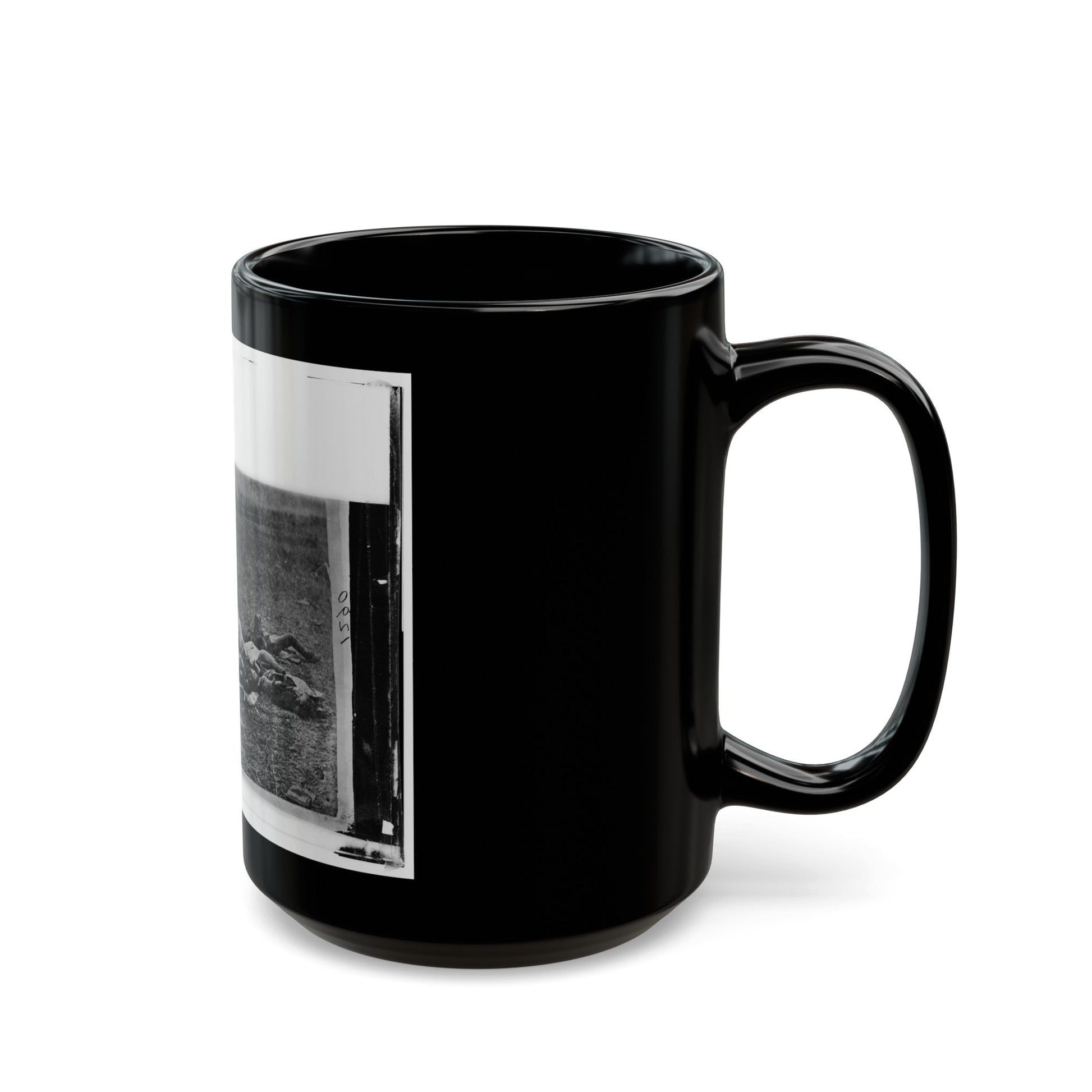 Antietam, Maryland. Dead On Battlefield (U.S. Civil War) Black Coffee Mug-The Sticker Space