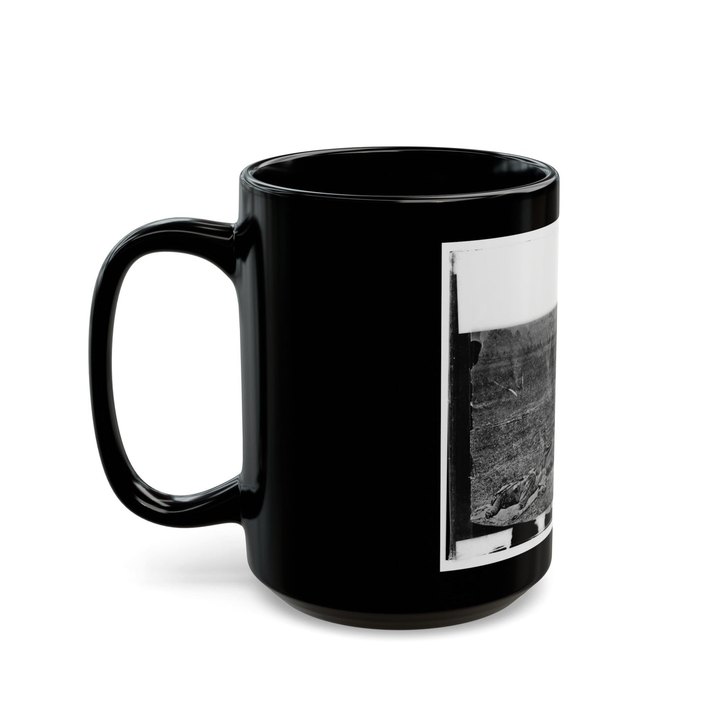 Antietam, Maryland. Dead On Battlefield (U.S. Civil War) Black Coffee Mug-The Sticker Space