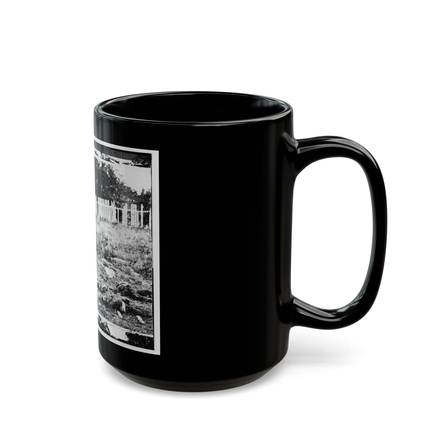 Antietam, Maryland. Dead Soldiers On Battlefield (U.S. Civil War) Black Coffee Mug-The Sticker Space