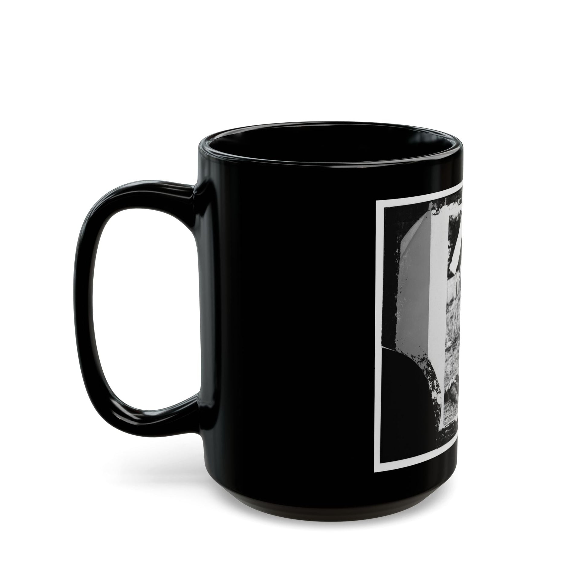 Antietam, Maryland. Dead Soldiers On Battlefield (U.S. Civil War) Black Coffee Mug-The Sticker Space