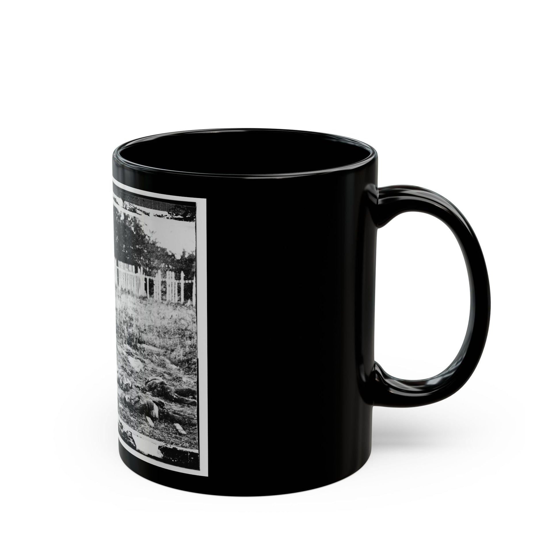 Antietam, Maryland. Dead Soldiers On Battlefield (U.S. Civil War) Black Coffee Mug-The Sticker Space