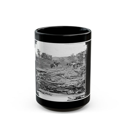 Antietam, Maryland. Ditch With Bodies Of Soldiers On Right Wing Used As A Rifle Pit By Confederates (U.S. Civil War) Black Coffee Mug