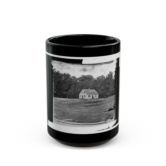 Antietam, Maryland. Dunker Church On Battlefield (U.S. Civil War) Black Coffee Mug-15oz-The Sticker Space