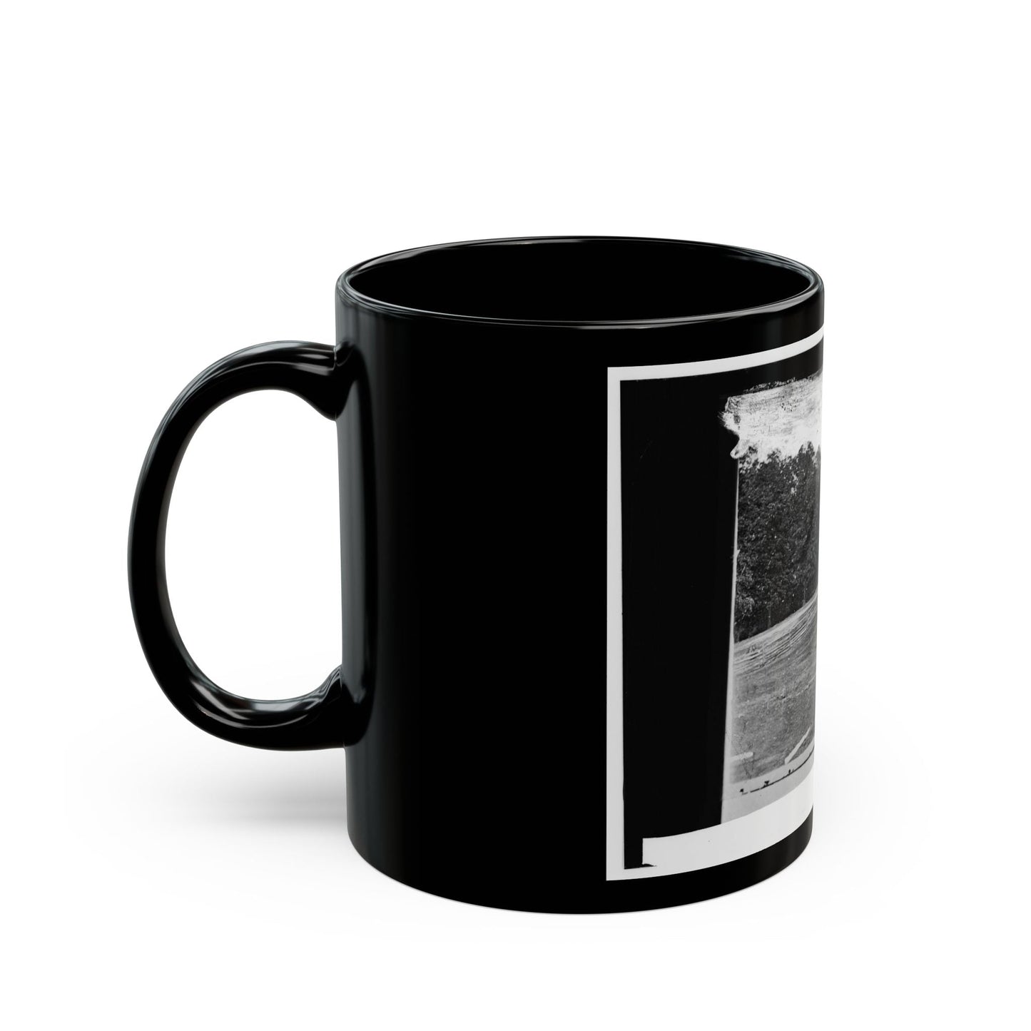 Antietam, Maryland. Dunker Church On Battlefield (U.S. Civil War) Black Coffee Mug-The Sticker Space