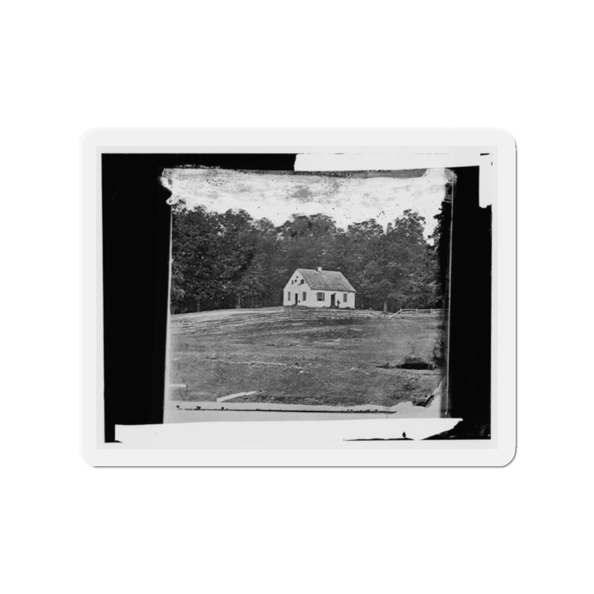 Antietam, Maryland. Dunker Church On Battlefield (U.S. Civil War) Refrigerator Magnet-2" x 2"-The Sticker Space