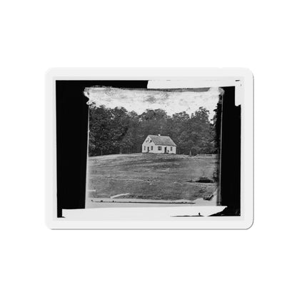 Antietam, Maryland. Dunker Church On Battlefield (U.S. Civil War) Refrigerator Magnet-3" x 3"-The Sticker Space