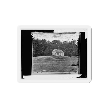 Antietam, Maryland. Dunker Church On Battlefield (U.S. Civil War) Refrigerator Magnet-4" x 4"-The Sticker Space