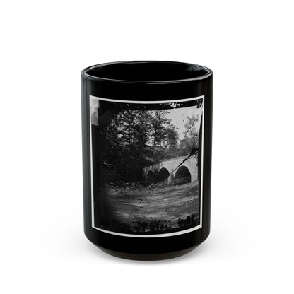 Antietam, Maryland. Eastern View Of Bridge (U.S. Civil War) Black Coffee Mug-15oz-The Sticker Space