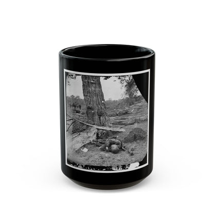 Antietam, Maryland. Federal Buried, Confederate Unburied, Where They Fell (U.S. Civil War) Black Coffee Mug-15oz-The Sticker Space