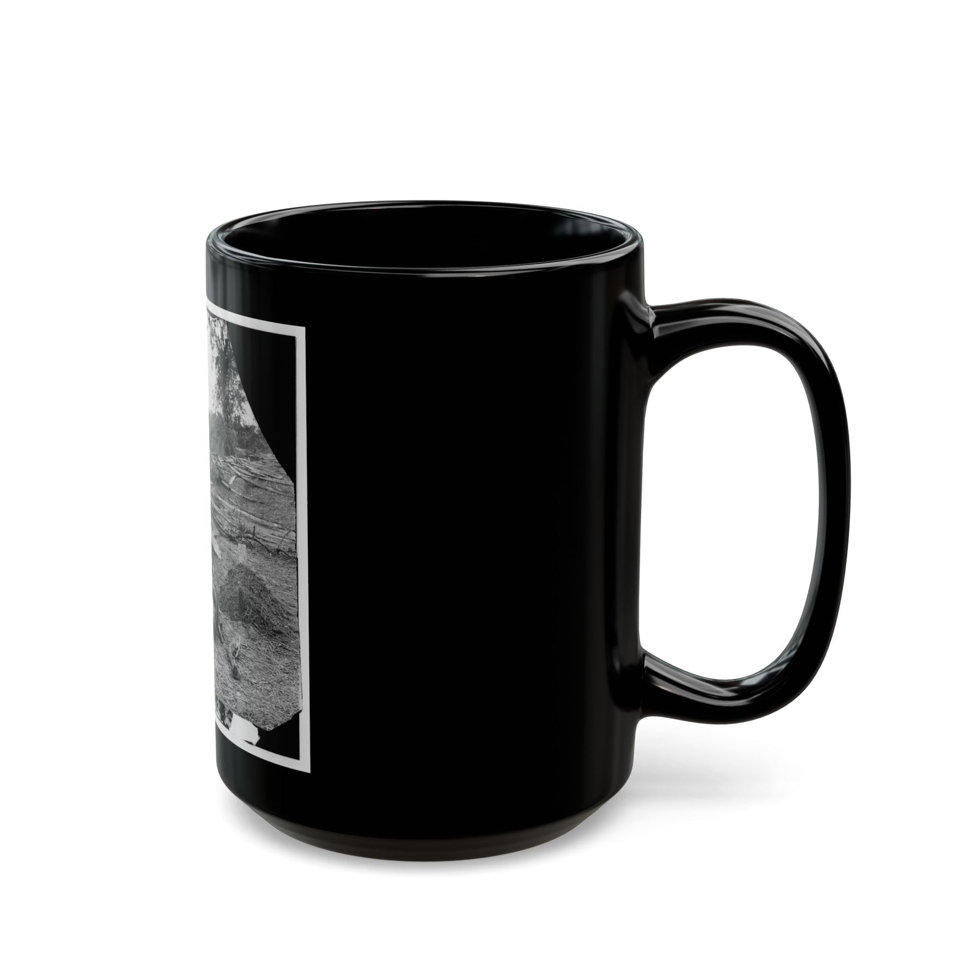 Antietam, Maryland. Federal Buried, Confederate Unburied, Where They Fell (U.S. Civil War) Black Coffee Mug-The Sticker Space