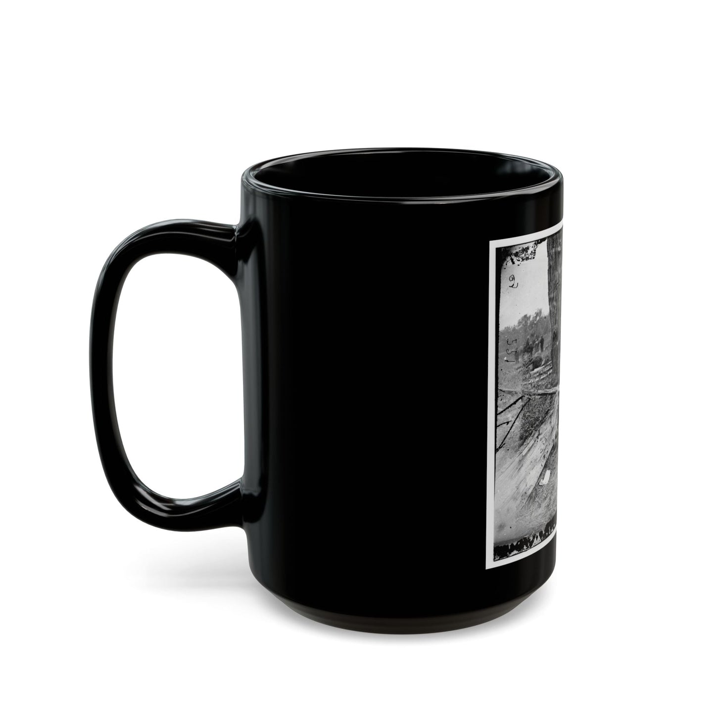 Antietam, Maryland. Federal Buried, Confederate Unburied, Where They Fell (U.S. Civil War) Black Coffee Mug-The Sticker Space