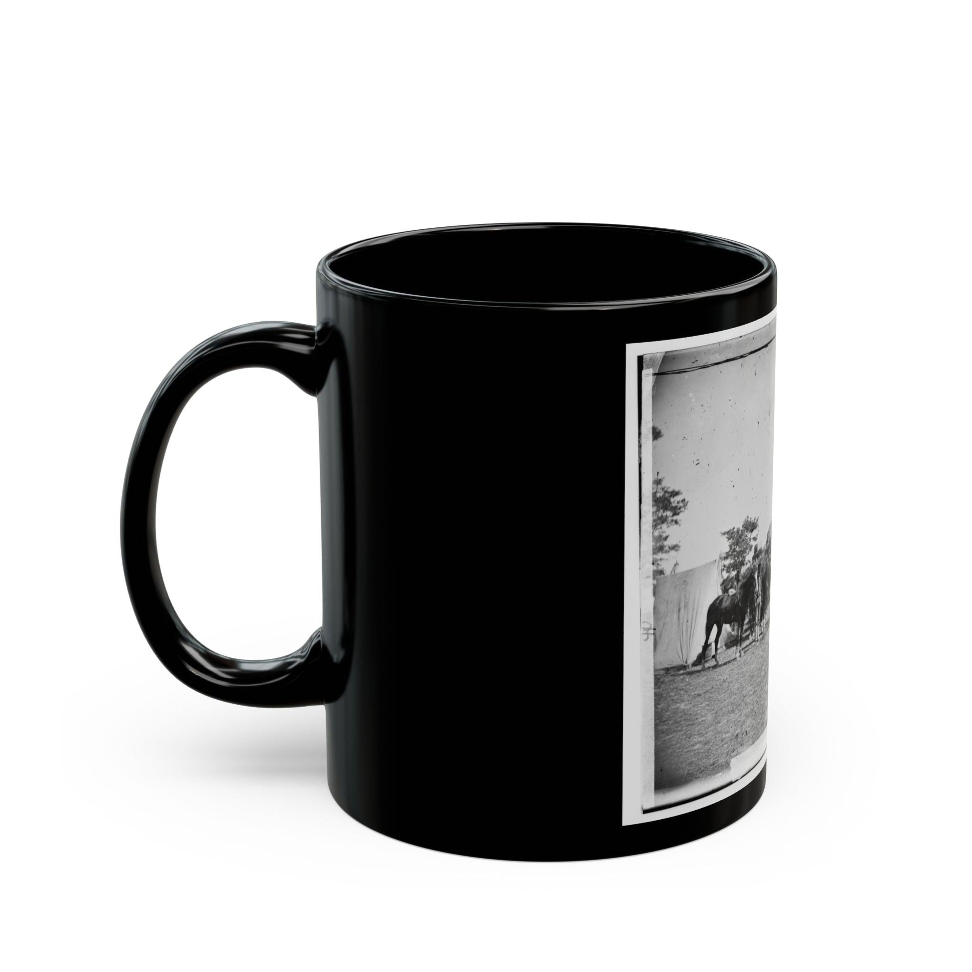 Antietam, Maryland. Forge Scene At General Mcclellan's Headquarters (U.S. Civil War) Black Coffee Mug-The Sticker Space