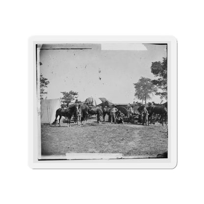 Antietam, Maryland. Forge Scene At General Mcclellan's Headquarters (U.S. Civil War) Refrigerator Magnet-3" x 3"-The Sticker Space