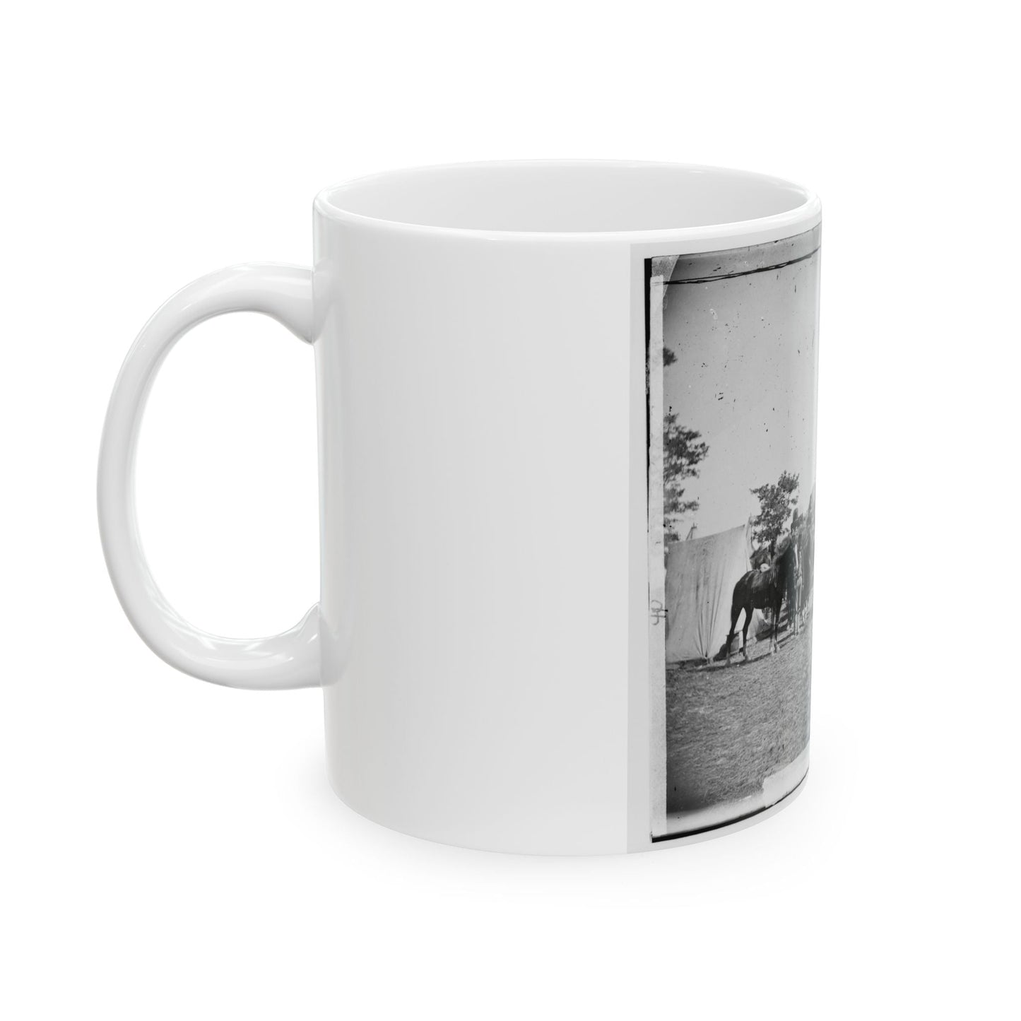 Antietam, Maryland. Forge Scene At General Mcclellan's Headquarters (U.S. Civil War) White Coffee Mug-The Sticker Space