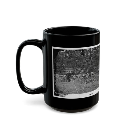 Antietam, Maryland. Graves Of Federal Soldiers At Burnside Bridge (U.S. Civil War) Black Coffee Mug-The Sticker Space