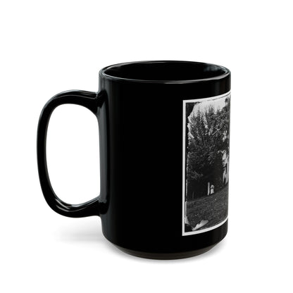 Antietam, Maryland. Miller House (U.S. Civil War) Black Coffee Mug-The Sticker Space