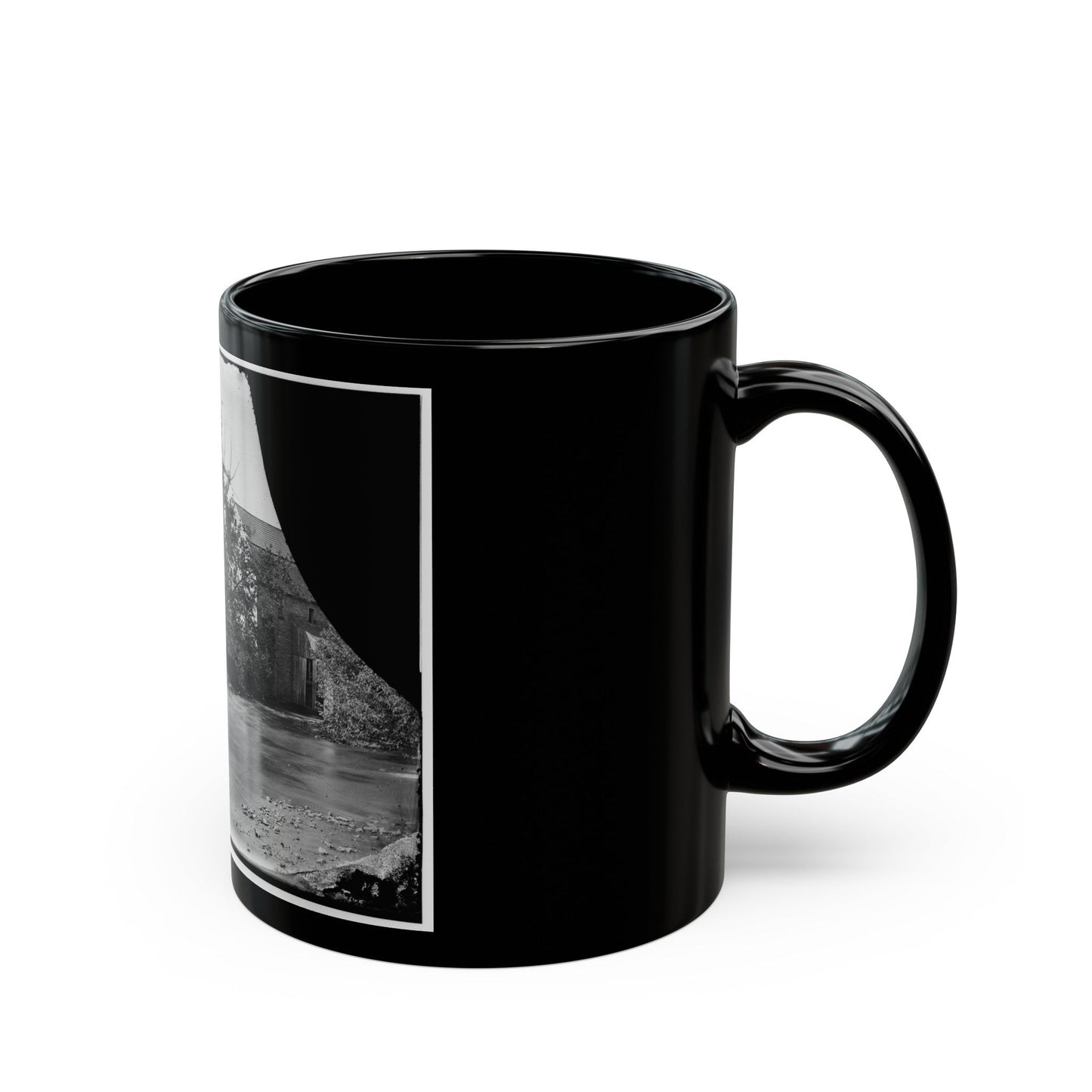 Antietam, Maryland. Newcomer's Mill (U.S. Civil War) Black Coffee Mug-The Sticker Space