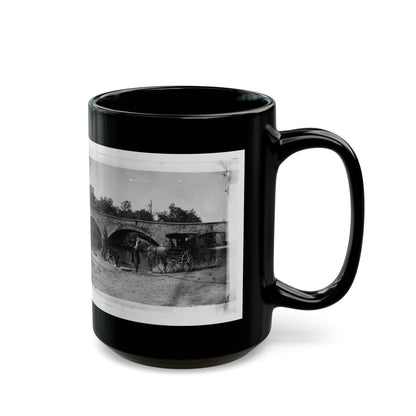 Antietam, Maryland. Picnic Party At Antietam Bridge (U.S. Civil War) Black Coffee Mug