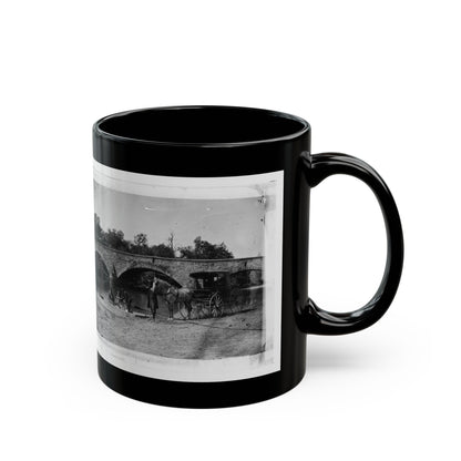 Antietam, Maryland. Picnic Party At Antietam Bridge (U.S. Civil War) Black Coffee Mug