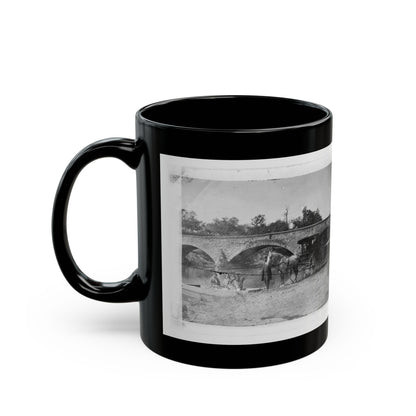 Antietam, Maryland. Picnic Party At Antietam Bridge (U.S. Civil War) Black Coffee Mug