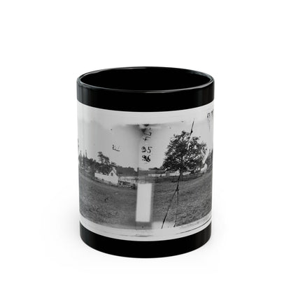 Antietam, Maryland. Ruins Of Mumma's House On The Battlefield (U.S. Civil War) Black Coffee Mug-11oz-The Sticker Space