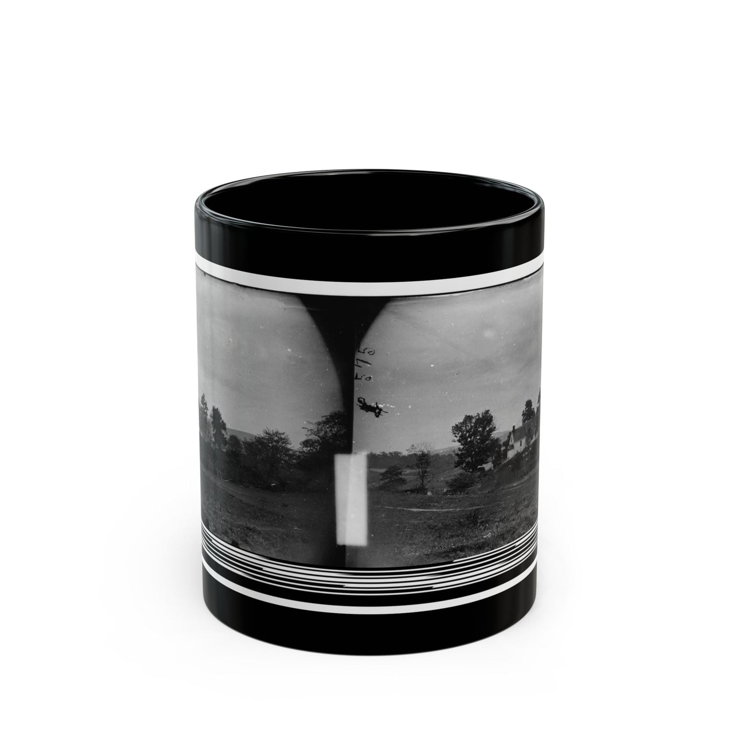 Antietam, Maryland. Rullet's House On The Battlefield (U.S. Civil War) Black Coffee Mug