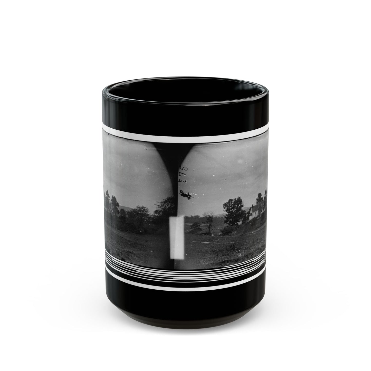 Antietam, Maryland. Rullet's House On The Battlefield (U.S. Civil War) Black Coffee Mug