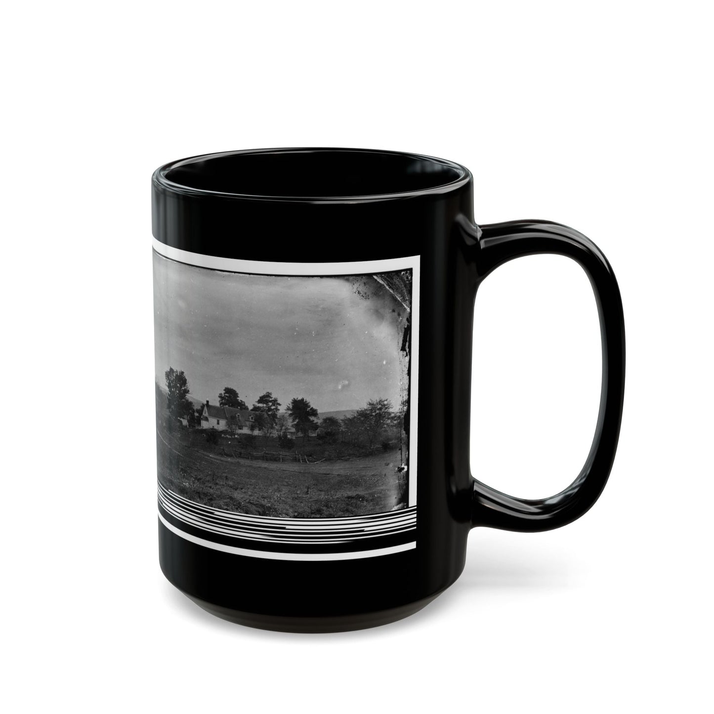 Antietam, Maryland. Rullet's House On The Battlefield (U.S. Civil War) Black Coffee Mug