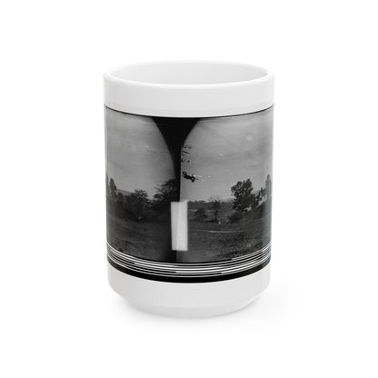 Antietam, Maryland. Rullet's House On The Battlefield (U.S. Civil War) White Coffee Mug