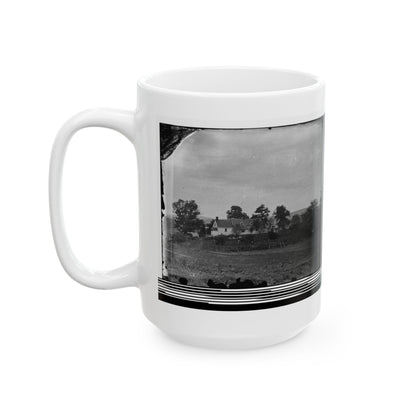 Antietam, Maryland. Rullet's House On The Battlefield (U.S. Civil War) White Coffee Mug