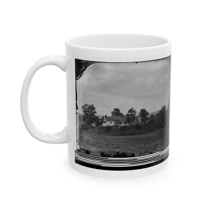 Antietam, Maryland. Rullet's House On The Battlefield (U.S. Civil War) White Coffee Mug