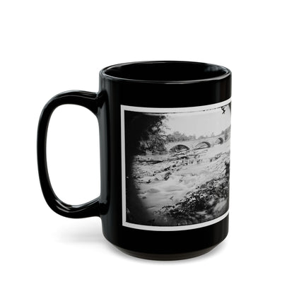 Antietam, Maryland. View Of Antietam Bridge (U.S. Civil War) Black Coffee Mug-The Sticker Space