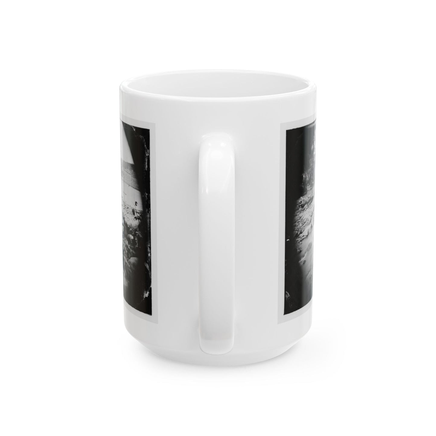 Antietam, Maryland. View Of Antietam Bridge (U.S. Civil War) White Coffee Mug-The Sticker Space