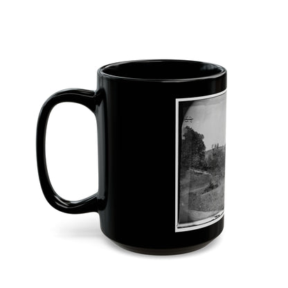 Antietam, Maryland. View On Antietam Creek (U.S. Civil War) Black Coffee Mug-The Sticker Space